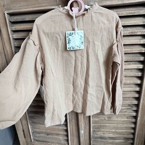 Chelsea & Violet Tan Kids Top